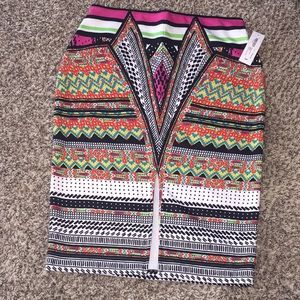 Beautiful Multi-color Midi Skirt